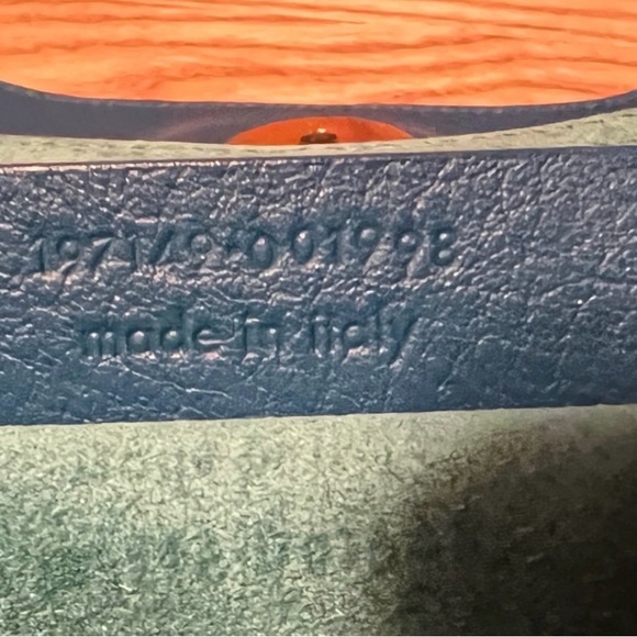 Yves Saint Laurent Multicolor Leather Top-Handle Bag -Blue,Tan & Yellow - Picture 4 of 4